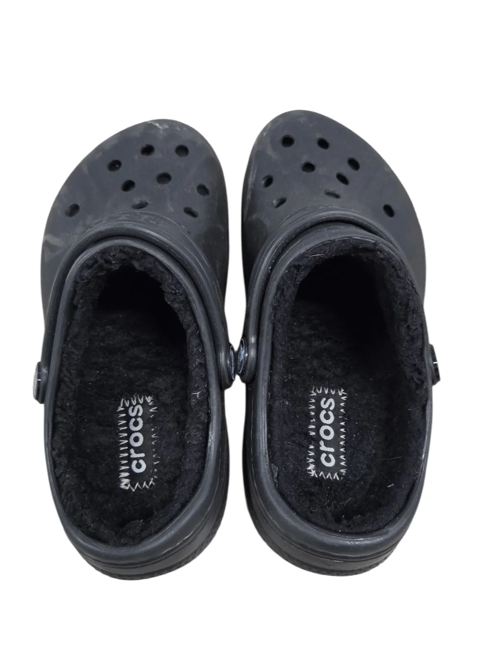 CROCS Size 12/13 Classic Lined Clogs in Black